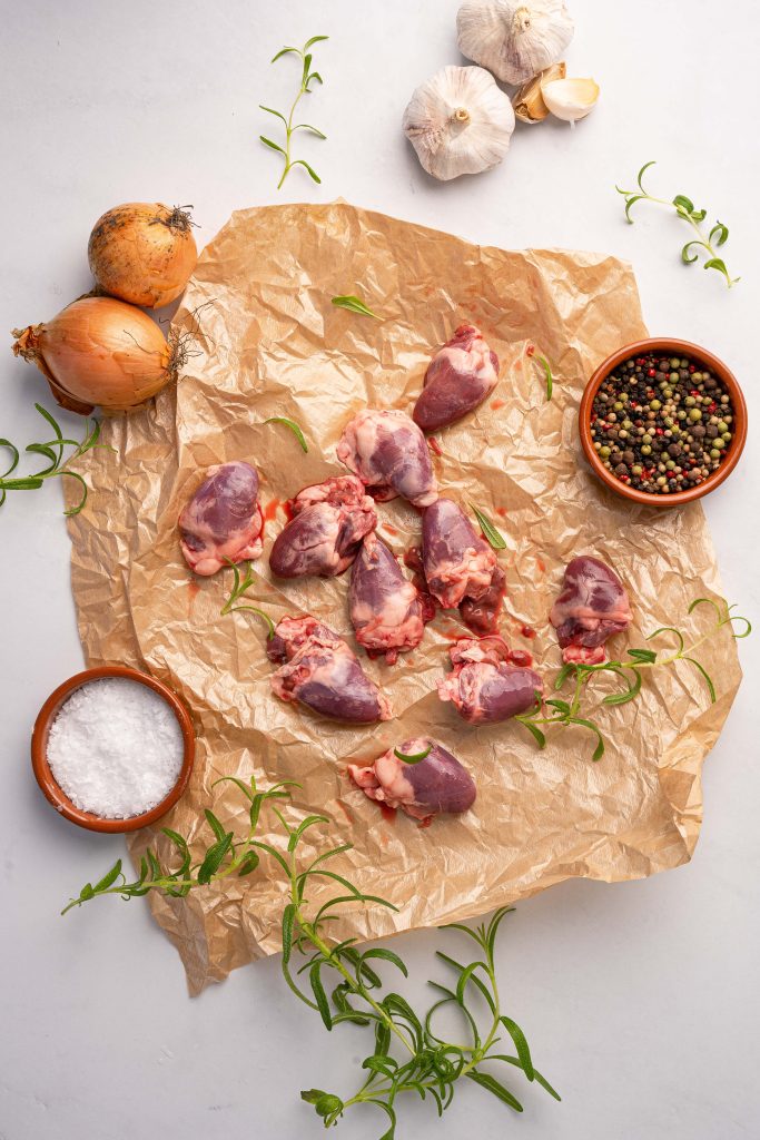 Ankhjärtan från frigående barbarieankor